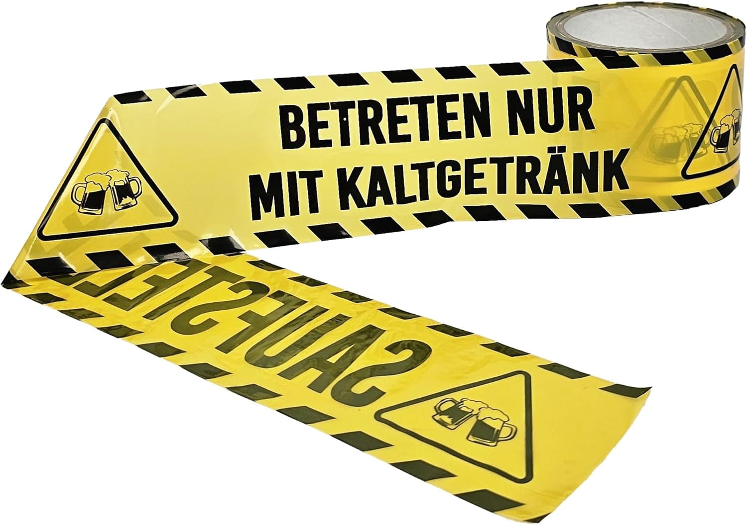Kreative Party-Dekoration: Das lustige „Saufstelle“ Absperrband für deine nächste Feier!