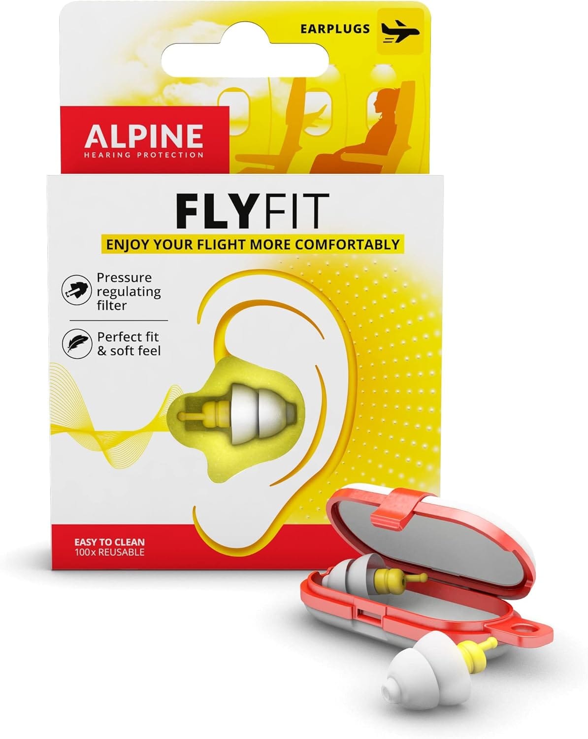 Fliegen ohne Druck: Alpine FlyFit Gehörschutz für schmerzfreies Reisen