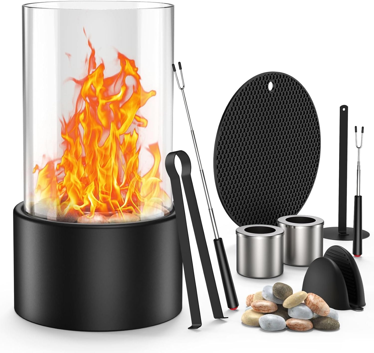 MoKo Tischkamin: Die perfekte Mischung aus Stil und Wärme für drinnen und draußen!