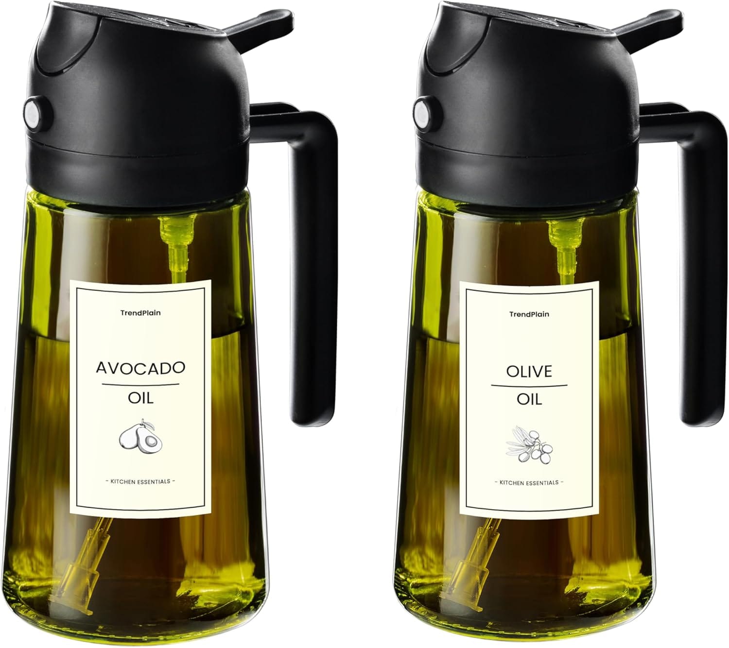 TrendPlain 2-in-1 Öl Sprüher: Der perfekte Küchenhelfer für gesundes Kochen!