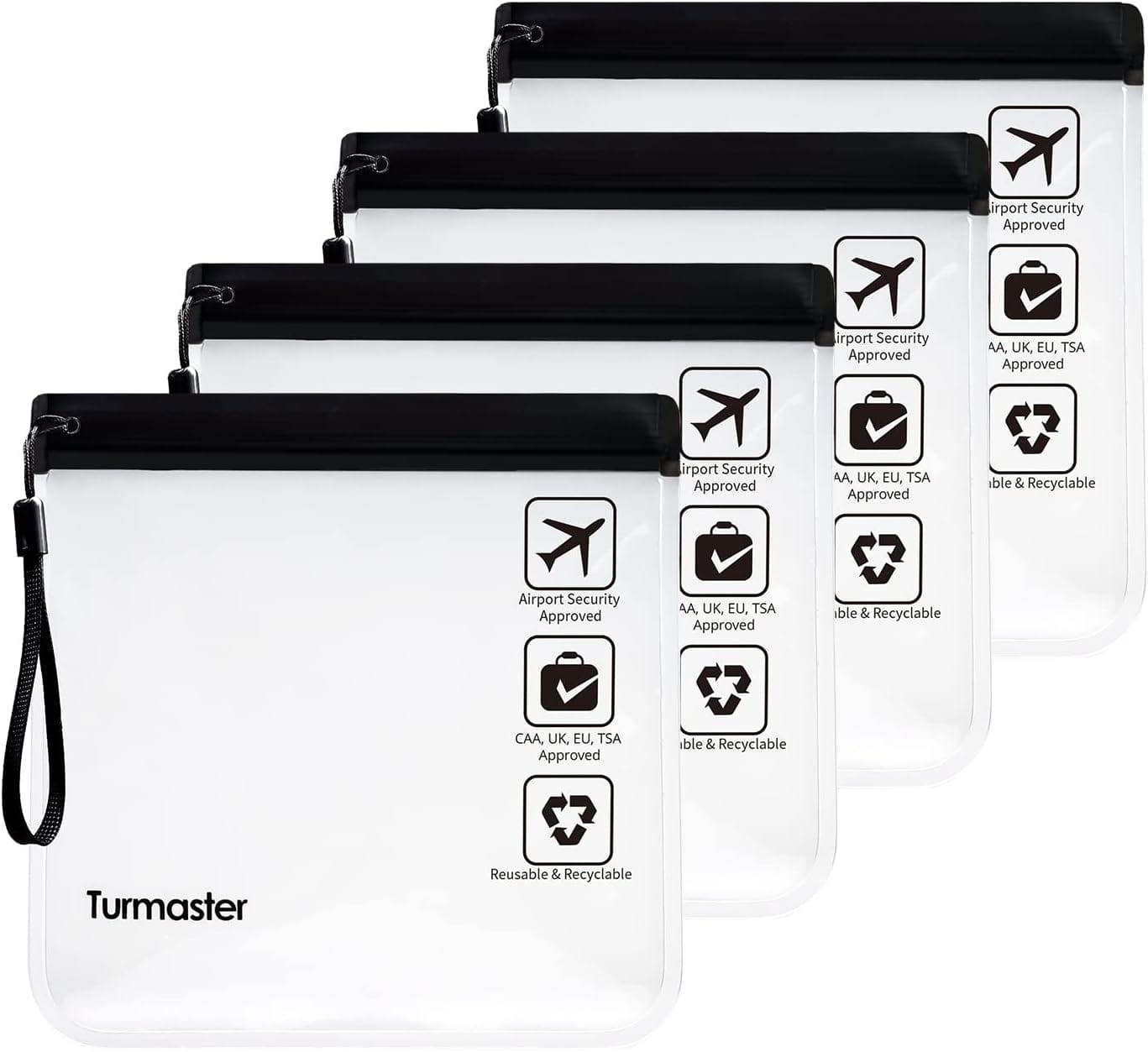 Die besten transparenten Kulturbeutel für Reisen – 4er Pack für Flughafensicherheit!