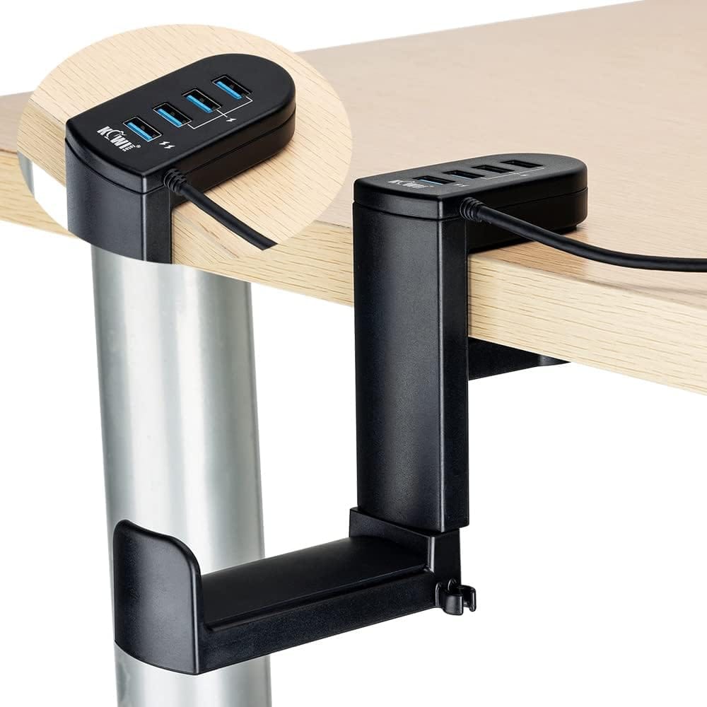 KIWIFOTOS: Der perfekte Kopfhörerständer für Gamer – 360° drehbar und mit USB-Anschlüssen!