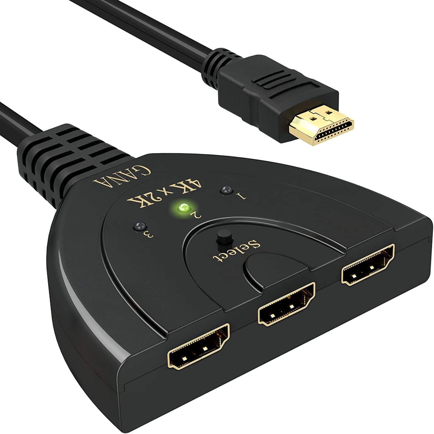 GANA HDMI Switch: Der perfekte 4K-Umschalter für Gamer und Filmfans!