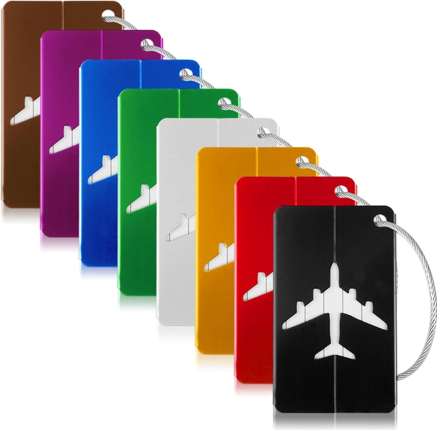 Praktische Kofferanhänger: 8er Set für sichere Reisen