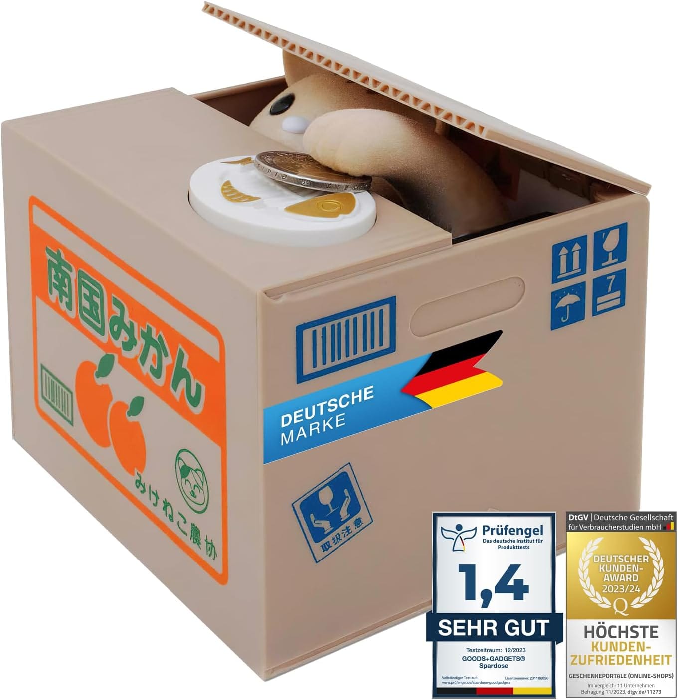 Süße Sparschwein-Empfehlung: Die GOODS+GADGETS Katze in  …