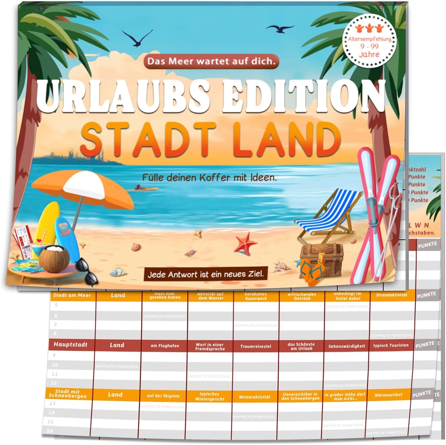 Stadt Land Kartenspiel: Das perfekte Urlaubsspiel für die …